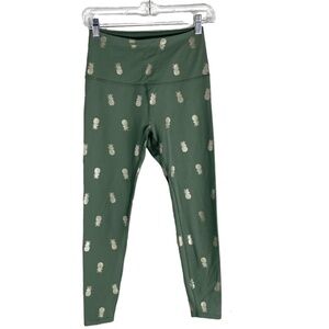 Beyond Yoga Pineapple Print High Waist Leggings SZ S
